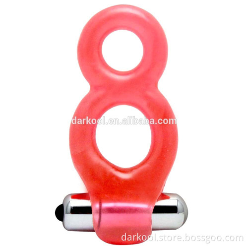 DC021/Strong Vibration Rubber Male Sex Product Vibrating Cock Rings Vibrator For Penis